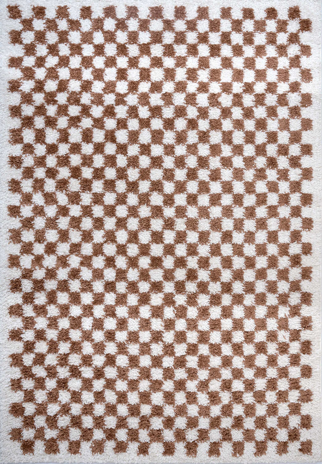 Moodi Shaggy Terra Pixelate Rug