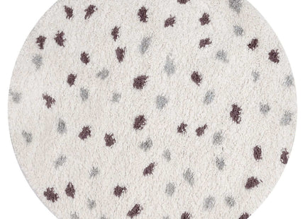 Moodi Shaggy Grey/Purple Plumetis Rug