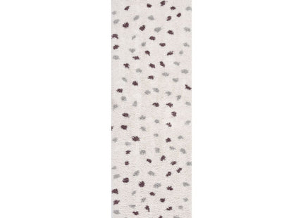 Moodi Shaggy Grey/Purple Plumetis Rug