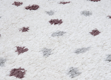 Moodi Shaggy Grey/Purple Plumetis Rug
