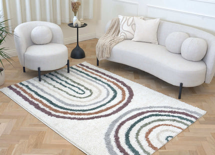 Moodi Shaggy Multicolour Raincat Rug