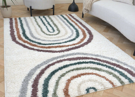 Moodi Shaggy Multicolour Raincat Rug