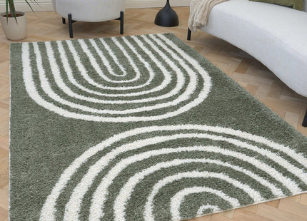 Moodi Shaggy Green Reverie Rug