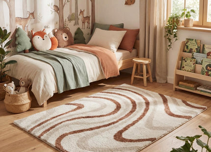 Moodi Shaggy Cream/Terra Sunhaze Rug