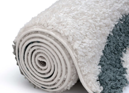 Moodi Shaggy Green Rippletide Rug