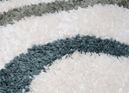 Moodi Shaggy Green Rippletide Rug