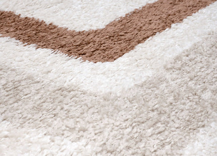 Moodi Shaggy Cream/Terra Slatefern Rug