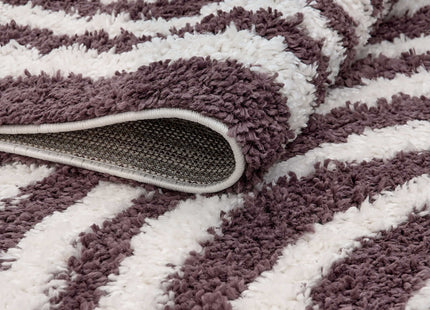 Moodi Shaggy Purple Velvetine Rug