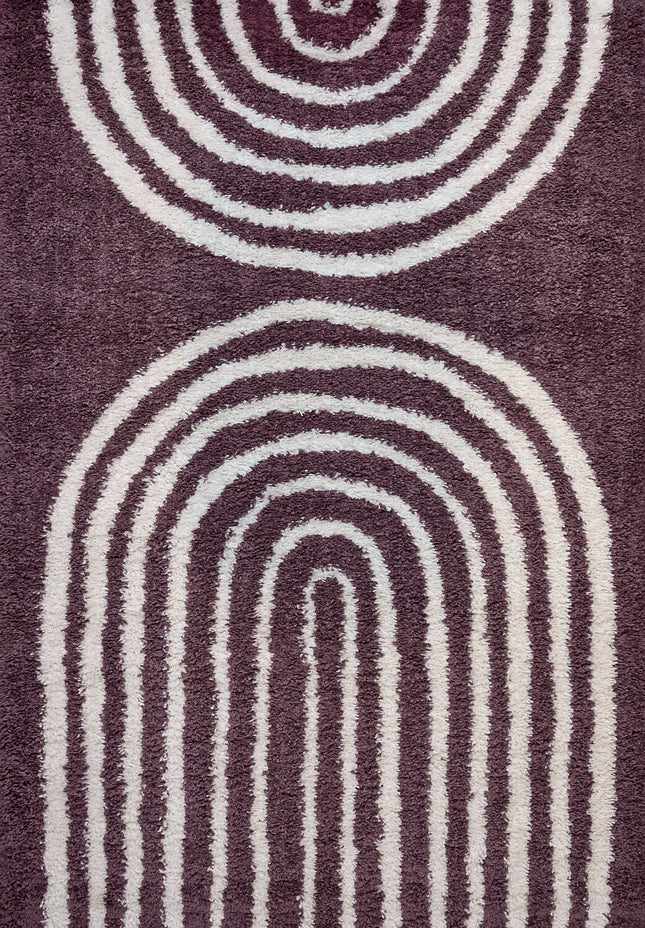 Moodi Shaggy Purple Velvetine Rug