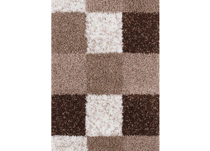 Myshaggy Geometric Brown Rug