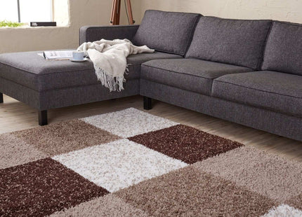 Myshaggy Geometric Brown Rug