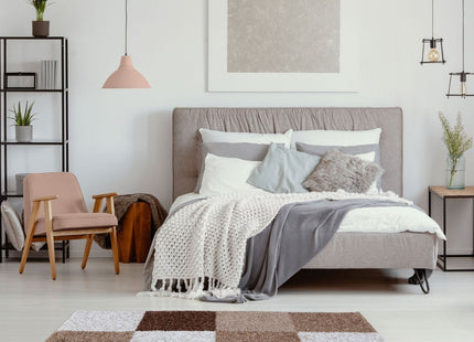 Myshaggy Geometric Brown Rug