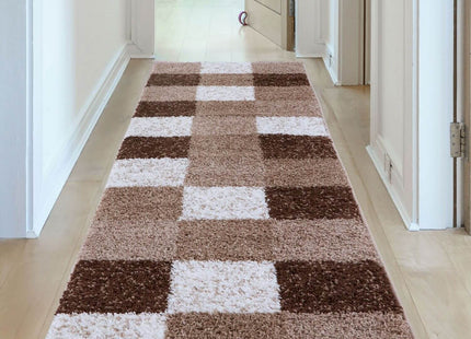 Myshaggy Geometric Brown Rug