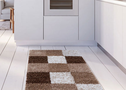 Myshaggy Geometric Brown Rug