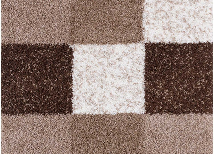 Myshaggy Geometric Brown Rug