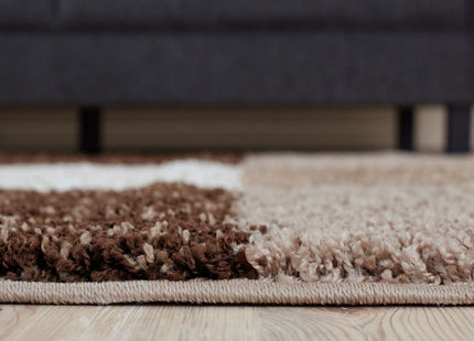 Myshaggy Geometric Brown Rug
