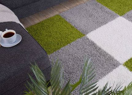Myshaggy Geometric Green Rug