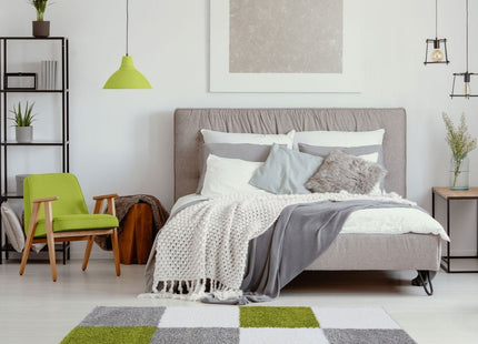 Myshaggy Geometric Green Rug