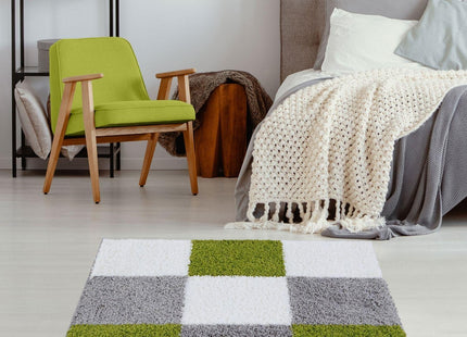 Myshaggy Geometric Green Rug