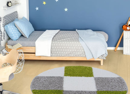 Myshaggy Geometric Green Rug