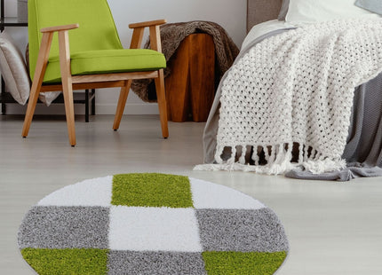 Myshaggy Geometric Green Rug