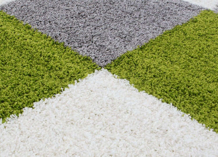 Myshaggy Geometric Green Rug