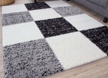 Myshaggy Geometric Grey Rug