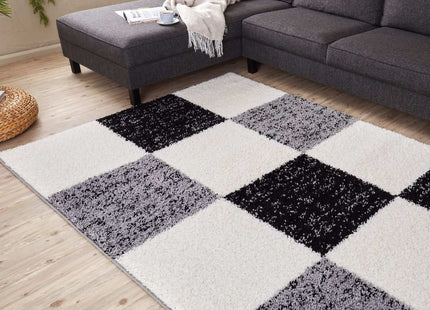 Myshaggy Geometric Grey Rug