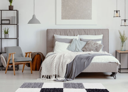 Myshaggy Geometric Grey Rug