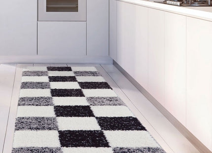 Myshaggy Geometric Grey Rug