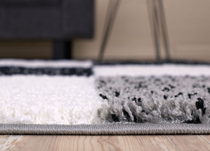 Myshaggy Geometric Grey Rug