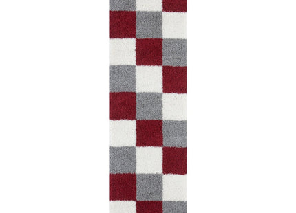 Myshaggy Geometric Red Rug