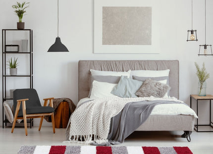 Myshaggy Geometric Red Rug