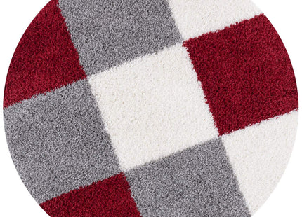 Myshaggy Geometric Red Rug