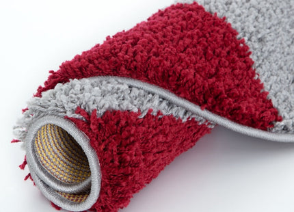 Myshaggy Geometric Red Rug