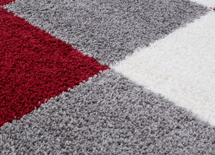 Myshaggy Geometric Red Rug