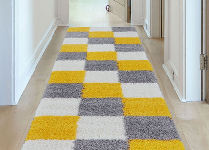 Myshaggy Geometric Yellow Rug