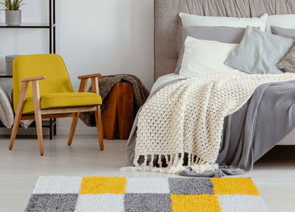 Myshaggy Geometric Yellow Rug