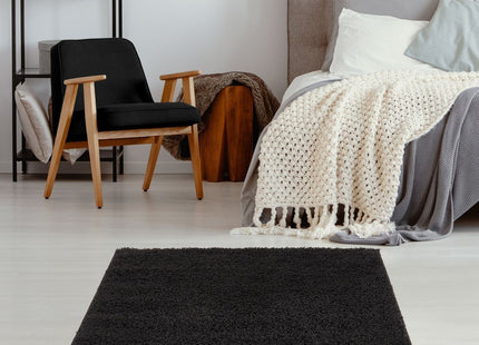 Myshaggy Solid Black Rug