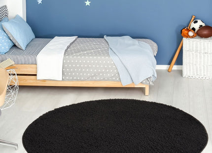 Myshaggy Solid Black Rug