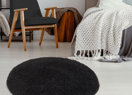 Myshaggy Solid Black Rug