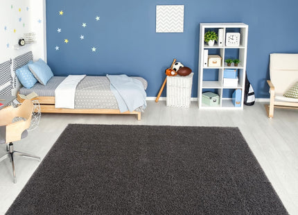 Myshaggy Solid Dark Grey Rug