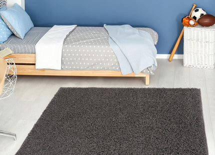 Myshaggy Solid Dark Grey Rug