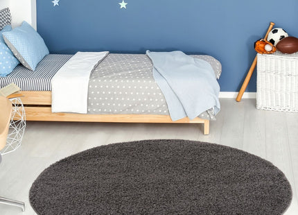 Myshaggy Solid Dark Grey Rug