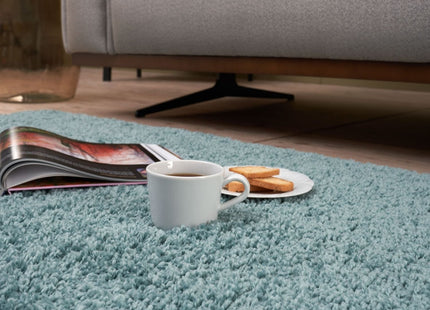 Myshaggy Solid Duck Egg Blue Rug