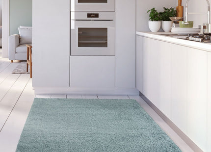 Myshaggy Solid Duck Egg Blue Rug