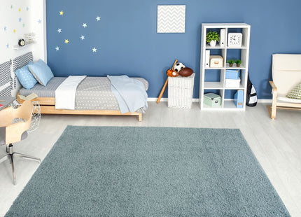 Myshaggy Solid Duck Egg Blue Rug