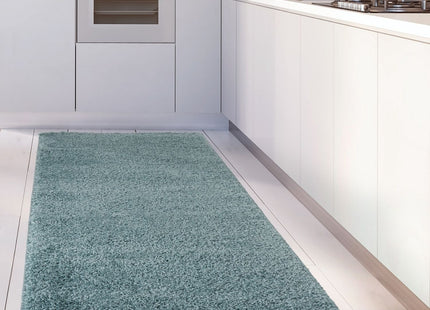 Myshaggy Solid Duck Egg Blue Rug