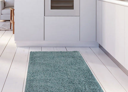 Myshaggy Solid Duck Egg Blue Rug