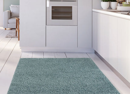 Myshaggy Solid Duck Egg Blue Rug